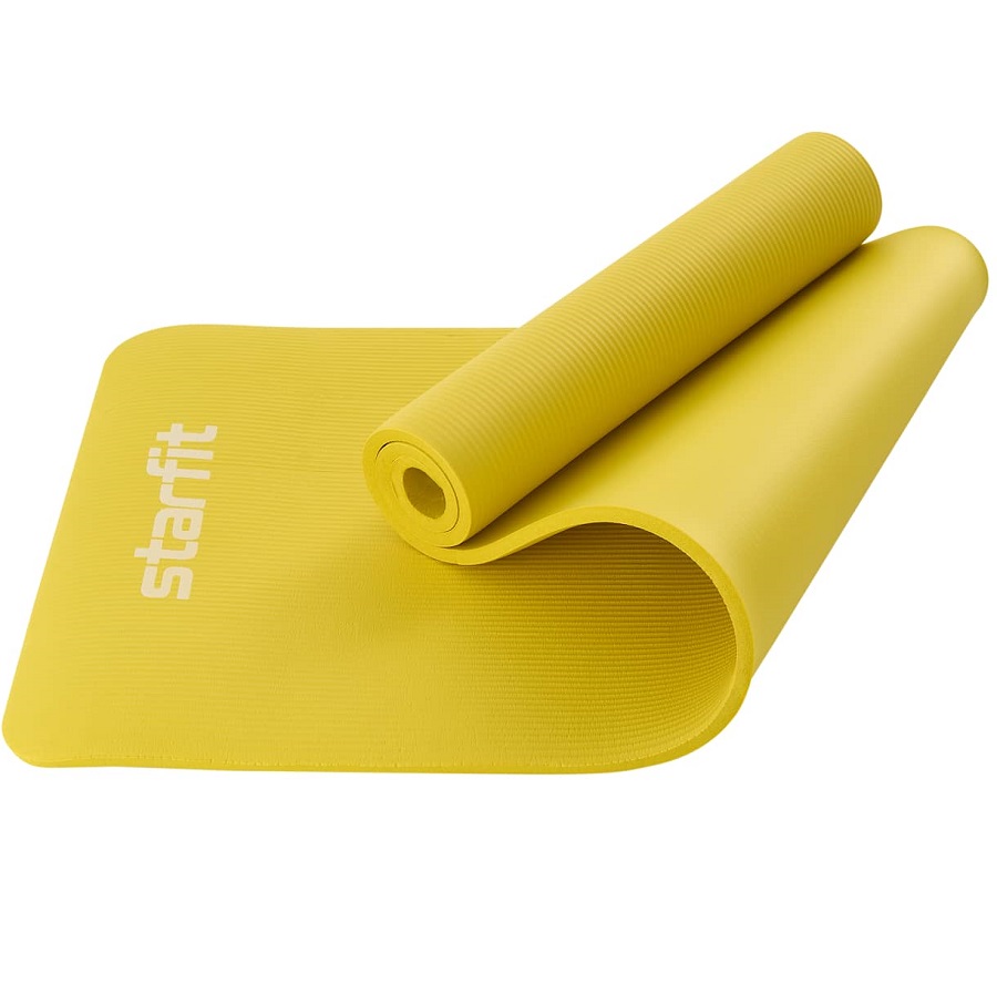 Коврик для йоги Starfit NBR 173*61*1,5см желтый 