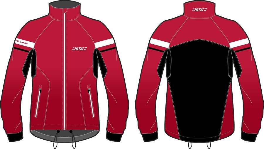 Куртка разминочная KV+ Cross jacket unisex red
