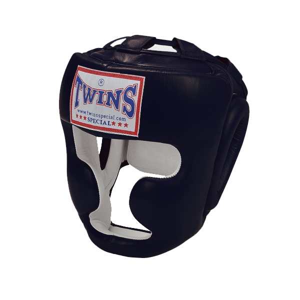Шлем бокс TWINS тренировочный, кожа