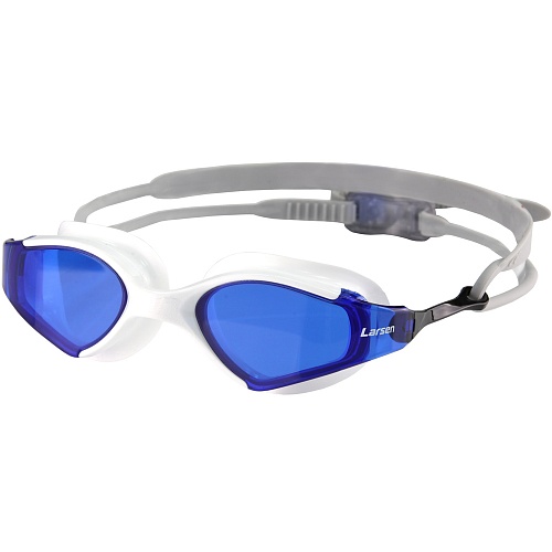 Очки для плавания Larsen S53 бел/синий 
