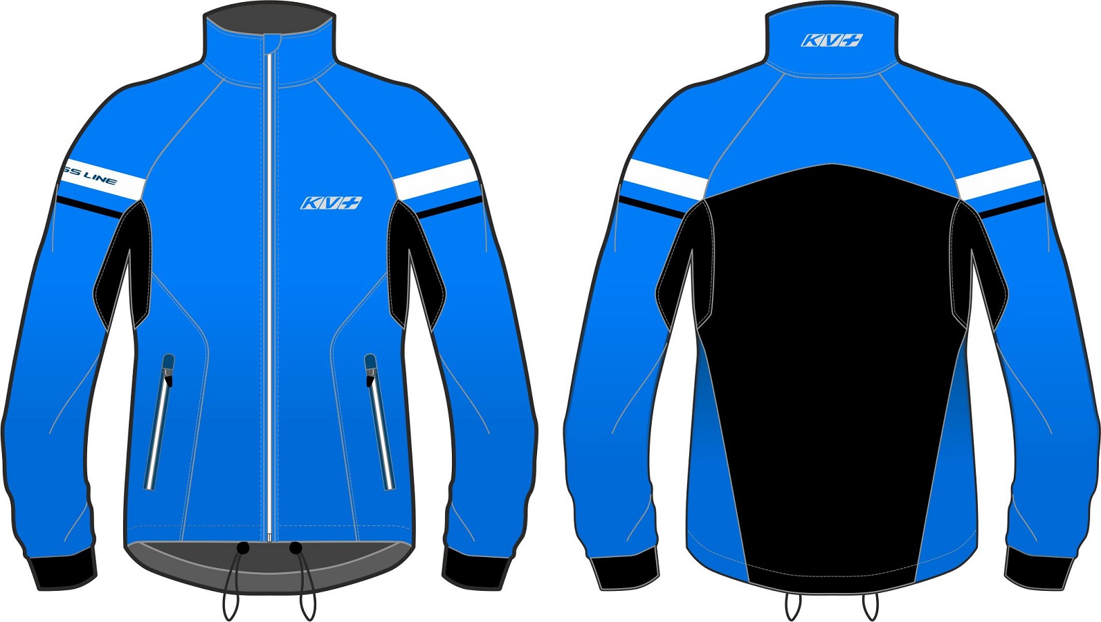 Куртка разминочная KV+ Cross jacket unisex blue