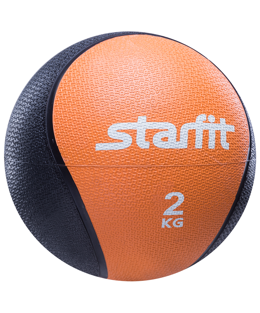 Медицинбол резиновый 2 кг Starfit Pro