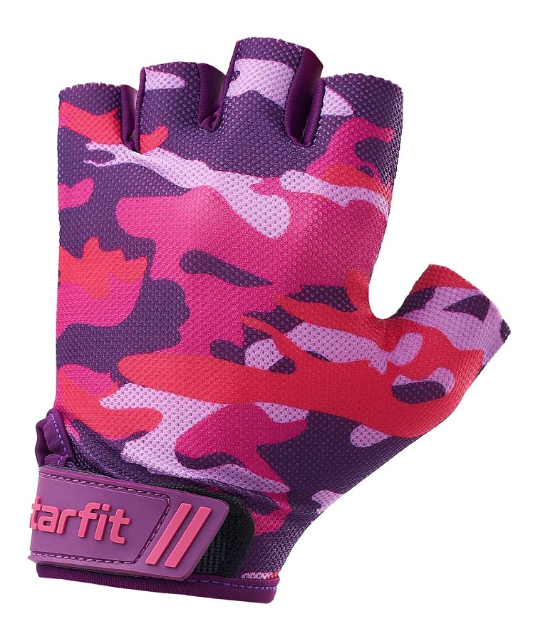 Перчатки для фитнеса роз.камуфляж Starfit
