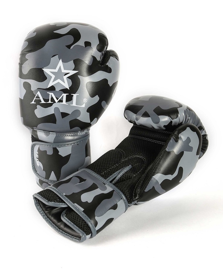 Перчатки бокс AML Black Camo