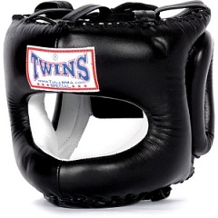 Шлем бокс TWINS тренировочный закрытый кожа