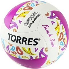 Мяч волейбольный TORRES Beach Sand Pink 