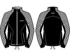 Куртка разминочная KV+ Lahti черн/бел