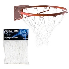 Сетка баскетбольная Torres белая 4мм 