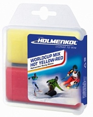 Мазь скольжения Holmenkol Worldcup Mix Hot Yellow-Red 