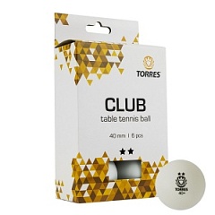 Мяч н/теннис Torres Club 2* 6 шт.