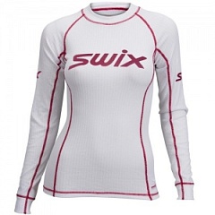 Термобельё футболка Swix RaceX LS жен бел. 