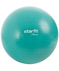Мяч гимнастический Starfit 75 см 1200 гр антивзрыв бирюзовый